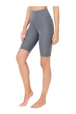 LOS OJOS Women's Anthracite High Waist Contouring Cycling Shorts Sport Leggings.