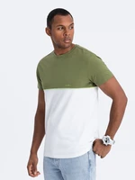 Ombre Men's two-tone cotton T-shirt