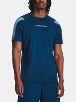 Under Armour T-Shirt UA HG Armour Nov Fitted SS-BLU - Men