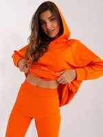 Orange casual set with shorts