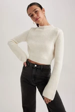 DEFACTO Slim Fit Half Turtleneck Thessaloniki Fabric Pullover