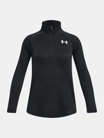 Under Armour Tech Graphic 1/2 Zip-BLK T-Shirt - Girls