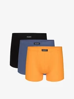 Pánské sportovní boxerky ATLANTIC 3Pack - černé/modré/žluté/