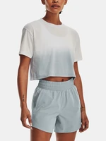 Under Armour Tričko UA DIP DYE CROP SS-GRY - Dámské