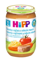 HIPP BIO Těstoviny s rajčaty a telecím masem 220 g