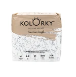 KOLORKY DELUXE VELVET Jednorázové eko plenky se sametovým povrchem vel. M 5-8 kg 21 ks