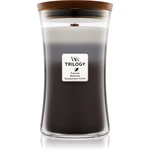 Woodwick Trilogy Warm Woods vonná sviečka s dreveným knotom 609,5 g