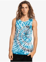 Blue Men's Patterned Tank Top Quiksilver In Circle - Men