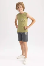 DEFACTO Boy Regular Fit Combed Cotton Shorts