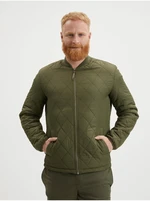 Khaki Men's Quilted Bomber Jack & Jones Keen - Men