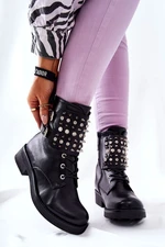 Shoes with studs black Laurena