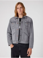 Wrangler Icons Grey Mens Denim Jacket - Men