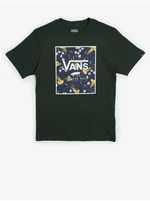 Dark green boys T-shirt VANS Print Box - Boys