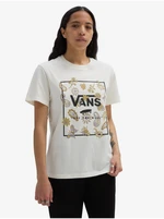 Cream Women's T-Shirt VANS Trippy Floral - Women