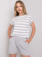 Grey-white casual set by Elsa RUE PARIS