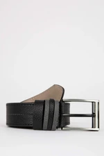 DEFACTO Man Rectangle Clasp Faux Leather Classic Belt