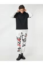 Koton Asian Print Jogger Sweatpants with a drawstring waist and pockets.