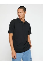 Koton Basic T-Shirt Polo Neck Slim Fit with Buttons.