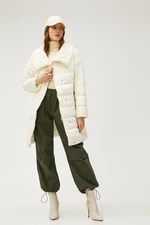 Koton Women's Off-White Coat