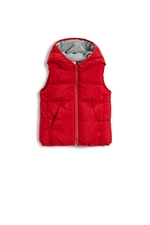 Koton Inflatable Vest with Hooded Fleece-Line Inner.