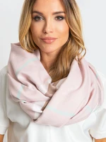 Light pink scarf with fringe