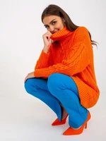 Orange minidress RUE PARIS knitted braids