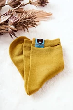 Children's socks with teddy bear Yellow