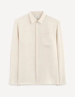 Celio Linen Shirt Baflax regular - Men