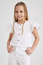 DEFACTO Girl Short Sleeve Short Sleeve Blouse