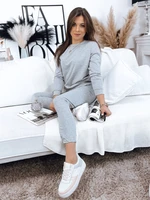 Women's tracksuit MILIAN light gray Dstreet