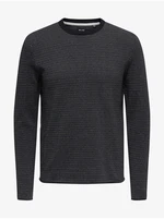 Dark blue ribbed sweater ONLY & SONS Niguel - Men