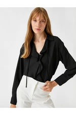 Koton Flounce Blouse Shirt Collar