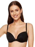 Gorteks Zara biustonosz push-up plunge czarny