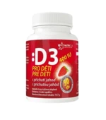 NUTRICIUS Vitamín D3 400IU pro děti - jahoda 30 tablet