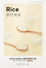 Missha Zjemňujúca pleťová maska Rice Airy Fit (Sheet Mask) 19 g