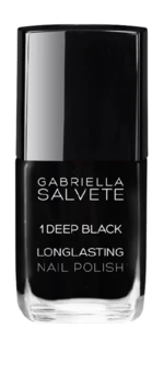 GABRIELLA SALVETE Dlouhotrvající lak na nehty s vysokým leskem Deep Black 11 ml