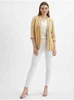 Orsay Orange Ladies Striped Linen Jacket - Women