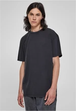 Heavy Oversized Acid Wash Tee Black