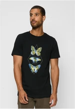 Black T-shirt Butterfly Night