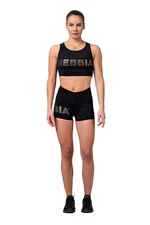 Women's Shorts Nebbia Intense Gold Print 828 black M