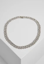 Necklace with stones - silver color