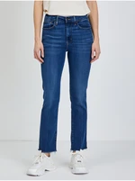 Levi&#39;s Tmavě modré dámské straight fit džíny Levi's® 724 - Dámské