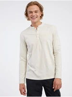 Cream Men's Long Sleeve T-Shirt LERROS - Men