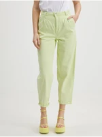 Light green wide trousers Noisy May Lou - Women's