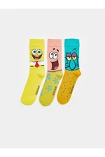 LC Waikiki Lcw Spongebob Printed Men's Socks 3-Pack