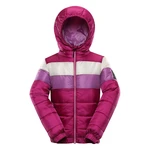 Children's hi-therm jacket ALPINE PRO KISHO fuchsia red