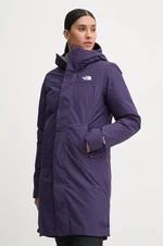 Péřová sportovní bunda The North Face Suzanne Triclimate 2.0 fialová barva, NF0A89JM7O91