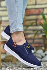 Riccon Navy Blue White Men's Sneakers 001223