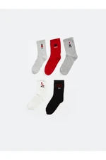 LC Waikiki 5-Pack Women's Printed Crew Neck Socks