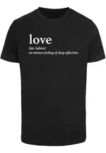 Ladies Love Definition T-Shirt Black